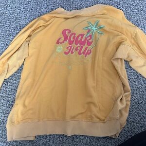 Aerie Yellow Graphic Women's Sweater
